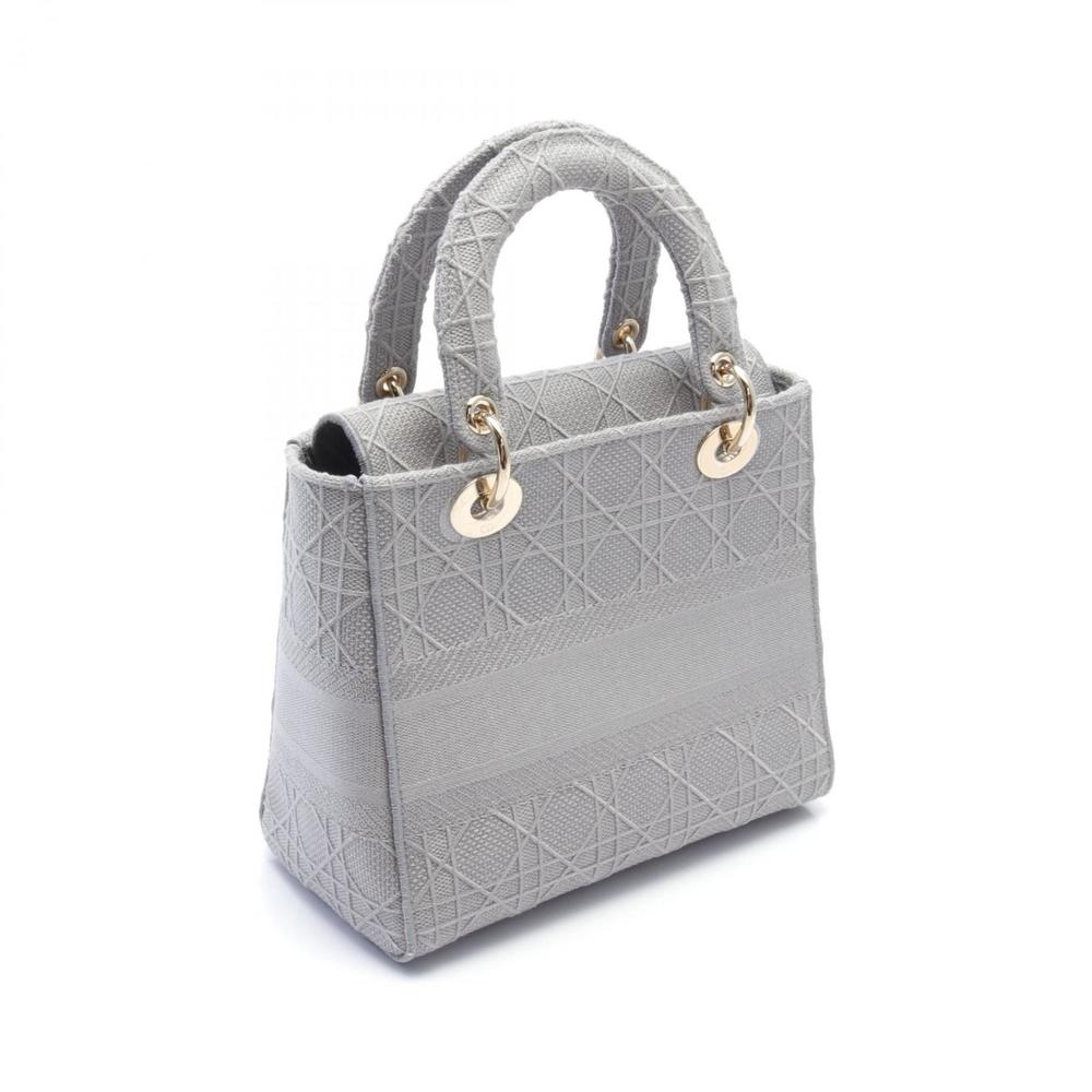 Dior Handbag D-Lite Medium Gray Lady